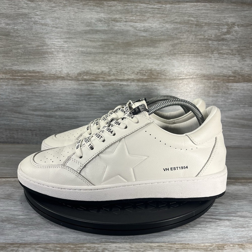 Vintage Havana Women's Serenity Pure White Leather Star Sneakers Size 11